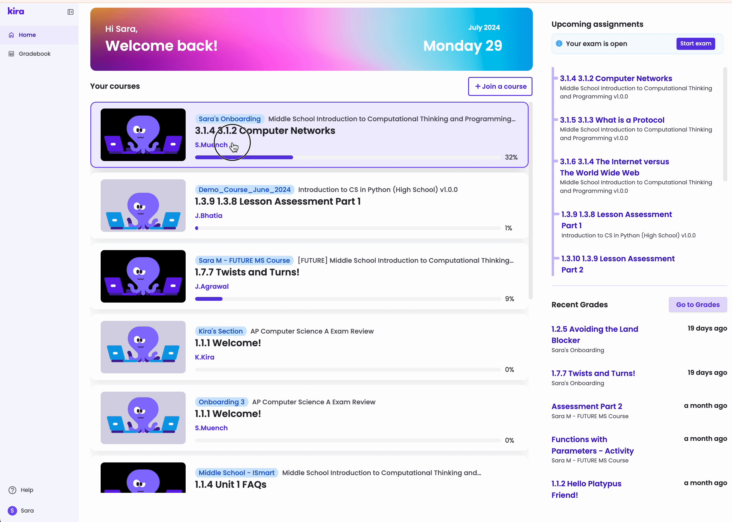 Course Progress